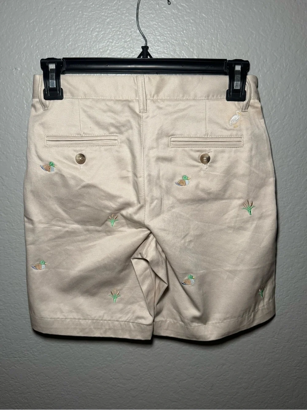 Beaufort Bonnet Company TBBC Embroidered Charlie Chino Khaki Shorts Ducks (026)